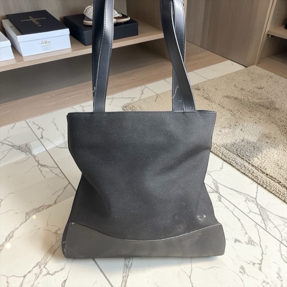 croft & barrow Handbags - croft & barrow Black Canvas Tote with Black Trim excellent condition